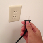 Outlet with plug